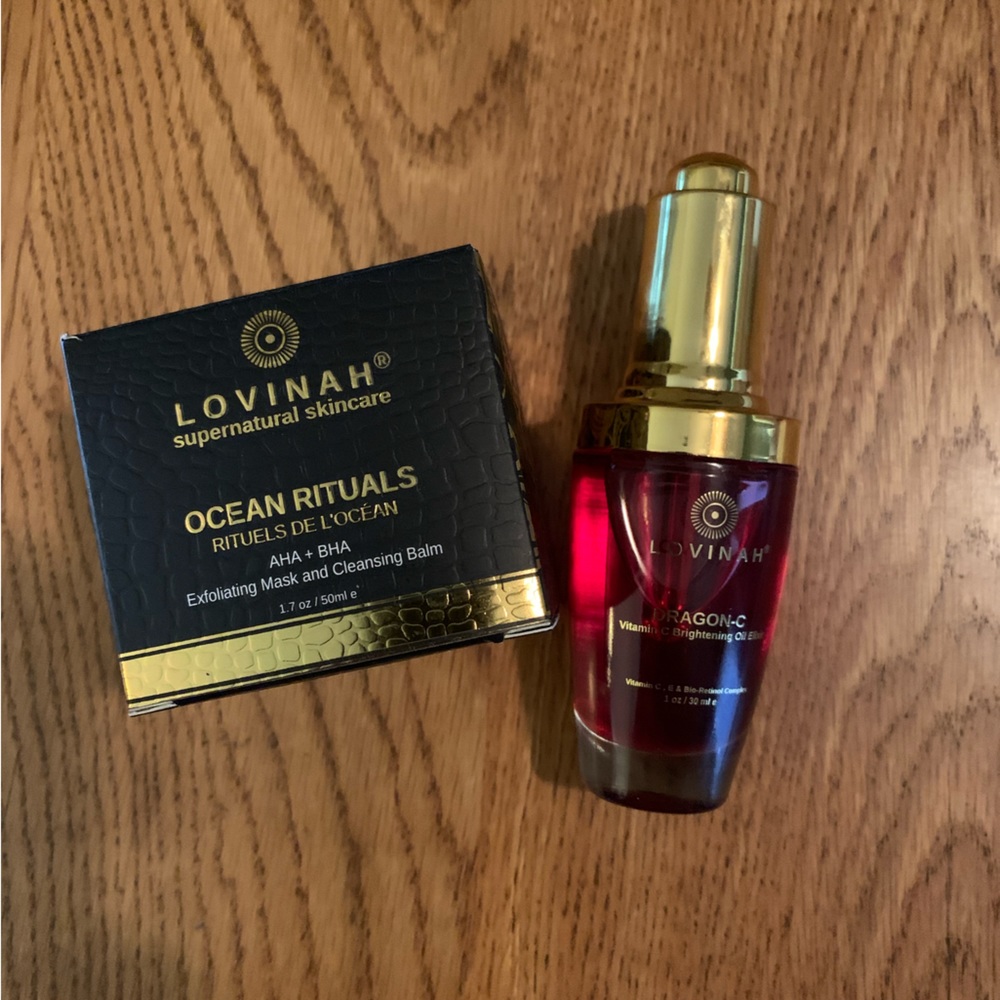 Lovinah Dragon-C Oil & Ocean Rituals Cleansing Balm